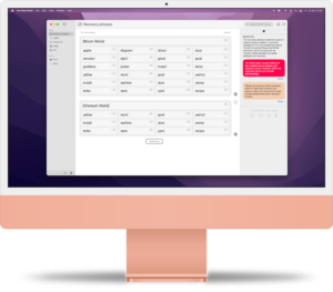 One Step Ahead - iMac with maco os application