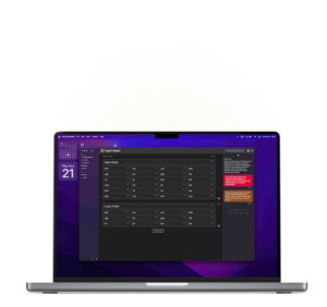 laptop with OSA app