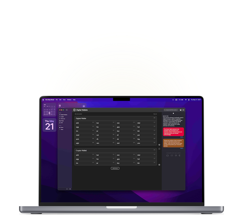 laptop with OSA app